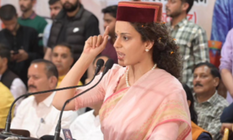 Himachal: अभिनेत्री Kangana Ranaut ने कहा - पहाड़ की महिलाएं किसी से नहीं डरतीं, यह चुनाव धर्मयुद्ध की भांति है