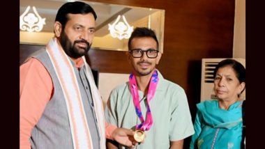 CM Nayab Saini Meets Yuzvendra Chahal