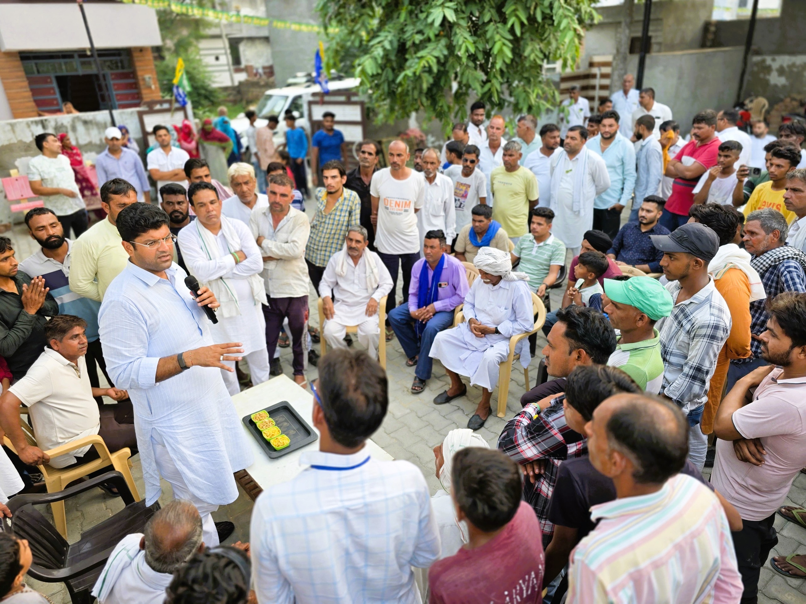 कृषि कानूनों को वापस लाने की बात करके प्रदेश का माहौल खराब करना चाहती है भाजपा - दुष्यंत चौटाला