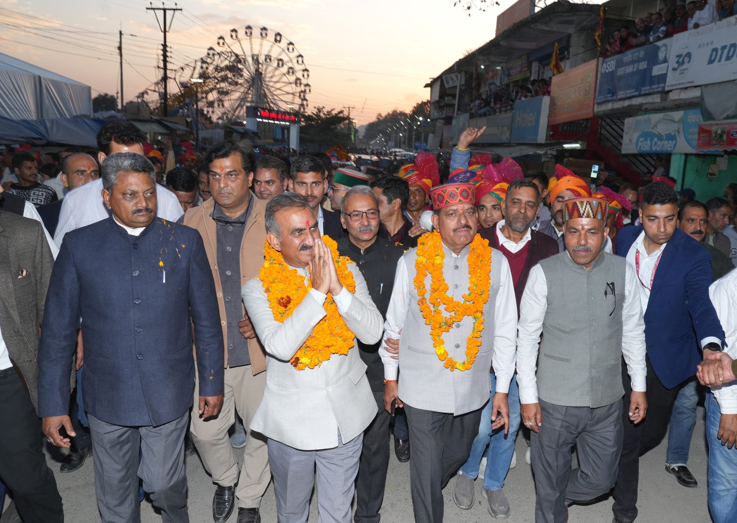 सुजानपुर होली मेला हर्षोल्लास के साथ शुरू, मुख्यमंत्री ने निकाली शोभायात्रा